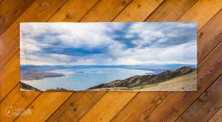 Storm Over Mono Lake - Pano Fabric Print