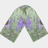 purple lupine wildflower rectangular long scarf handmade
