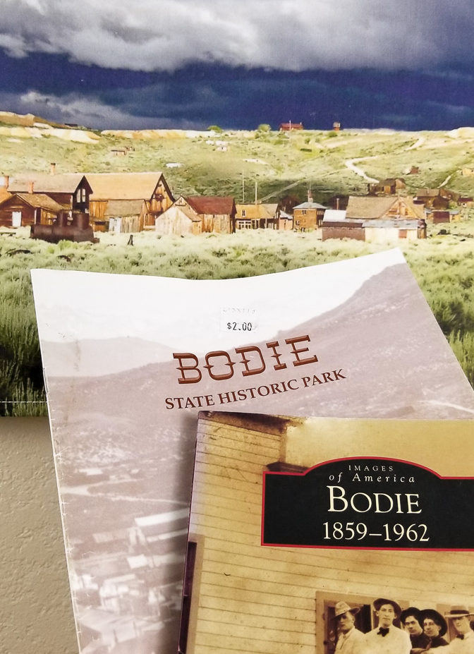 Bodie ghost town books textile wall art